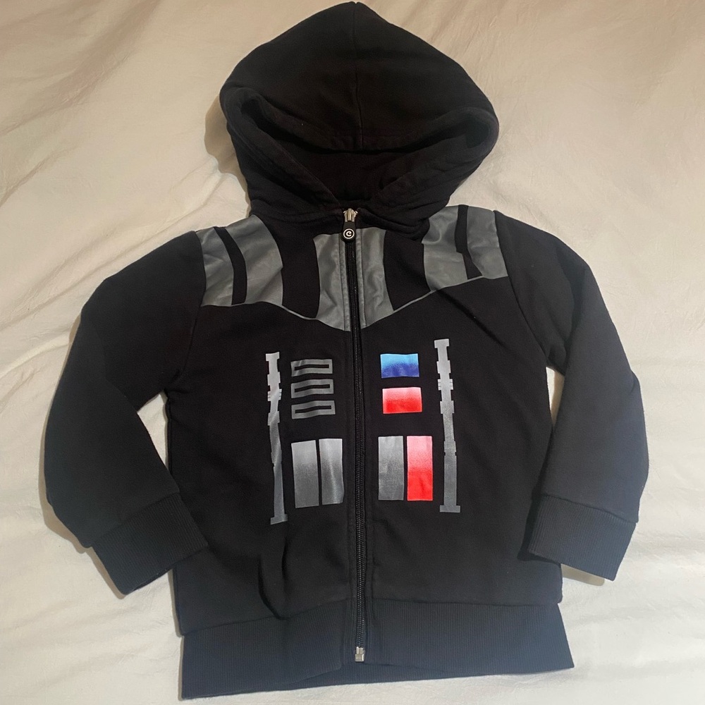 Darth Vader Cubcoats Kids Black and Gray Hoodie kids 4-5